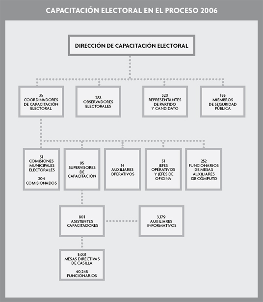 Estructura del personal operativo.